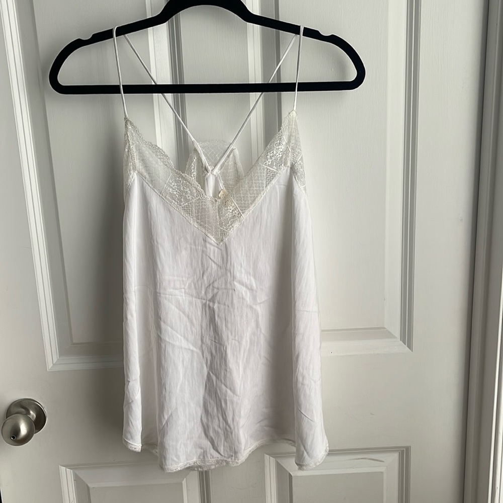White Love Stitch Lace Top